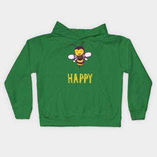 bee happy Kids Hoodie